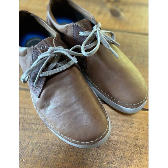 Clarks‎ Gereld Low Lace-Up Shoes Brown Extreme Comfort Mens Size 9.5 - Picture 2 of 10